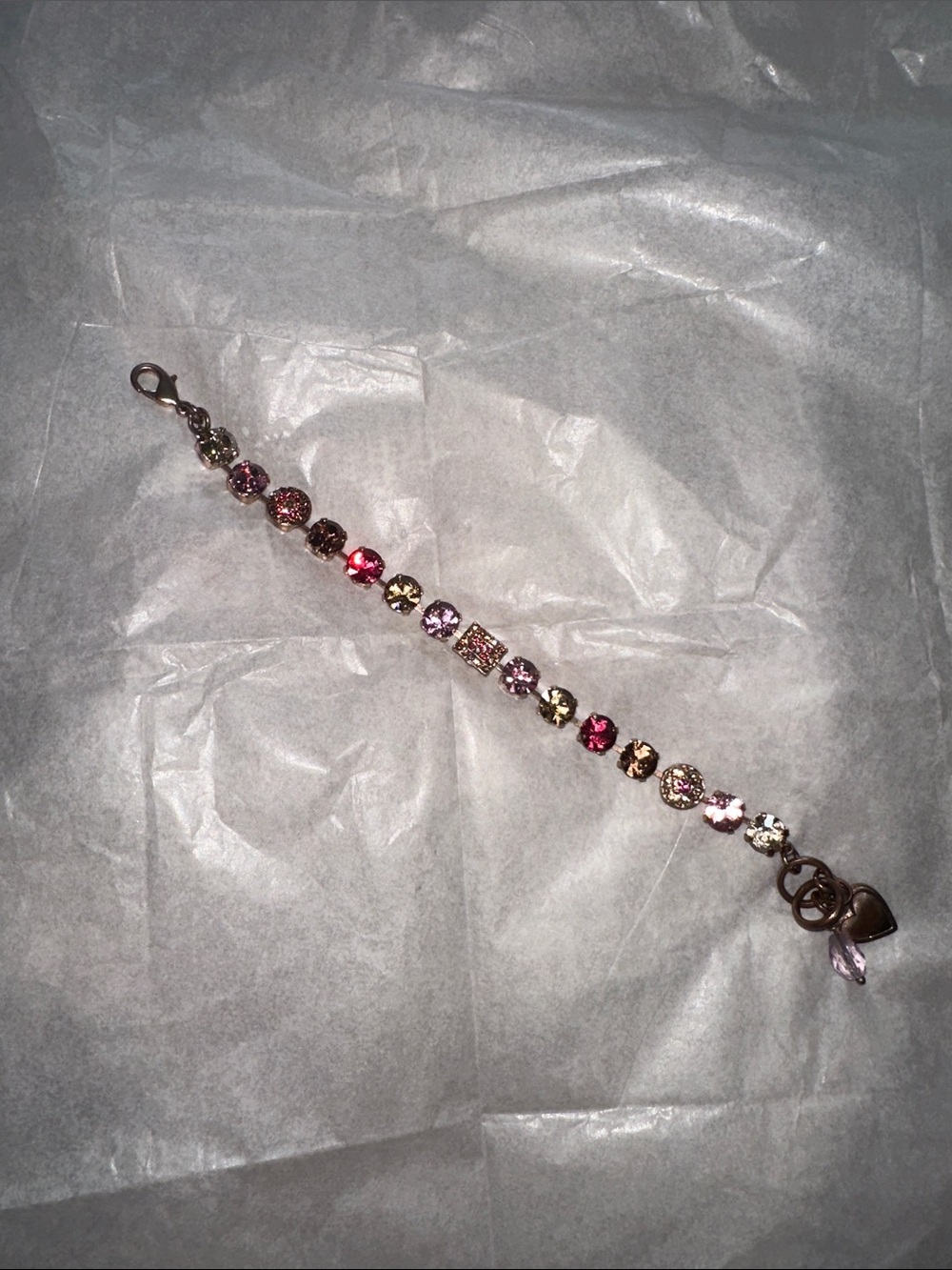 Mariana Pink and Purple Crystal Bracelet
